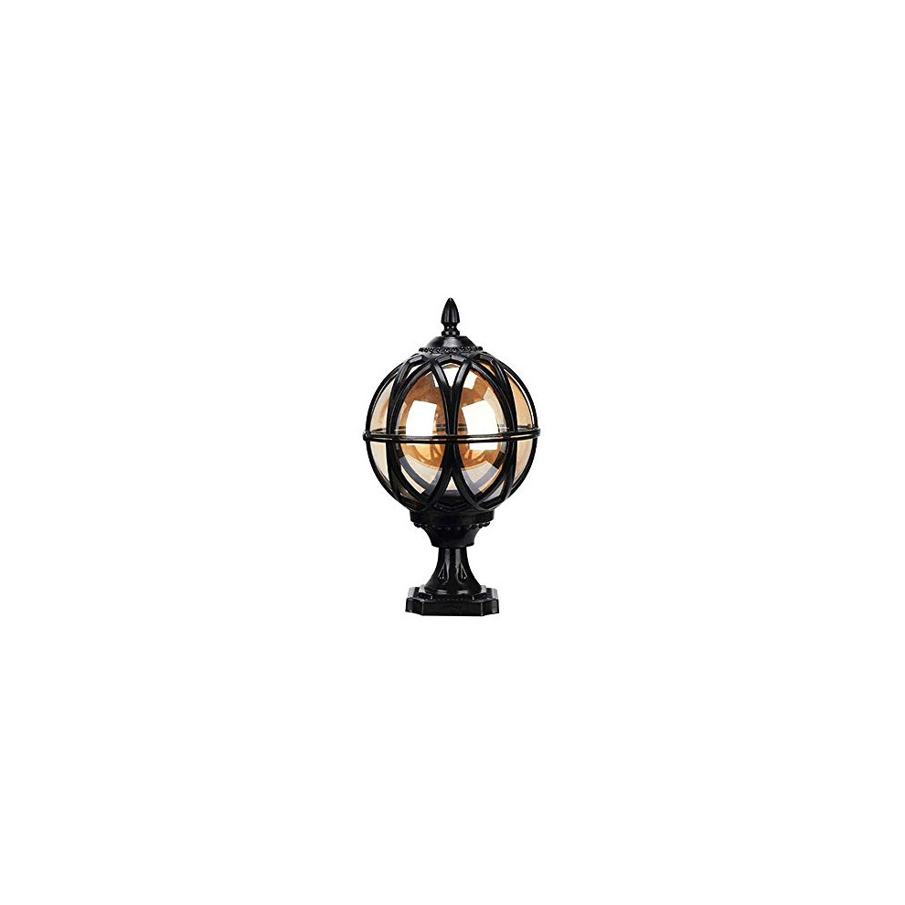 Exterior Rainproof Pillar Light Traditional Victoria Landscape Waterproof Outdoor Pillar Light Column Lamp Aluminum Glass Globe Post Lanterns American
