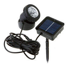 MOVKZACV Solar Underwater Pond Light,Waterproof Submersible Lamps Projector Light,6LED Spotlight Fish Tank Light for Garden Pathway Yard Porch Walkway