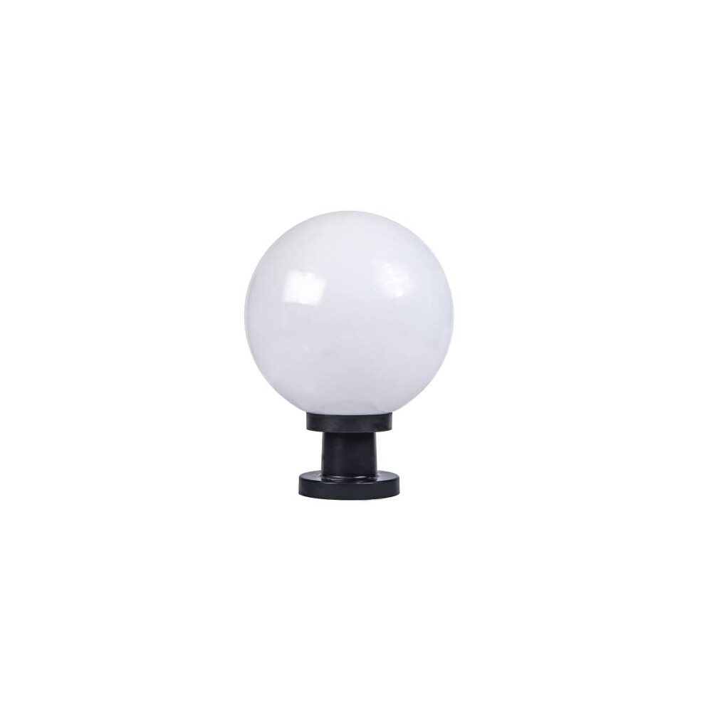 SixYi Outdoor IP65 Waterproof Garden Post Light Modern Industrial Column Lamp Spherical Globe Ball Pillar Lantern Patio Landscape Lighting E27