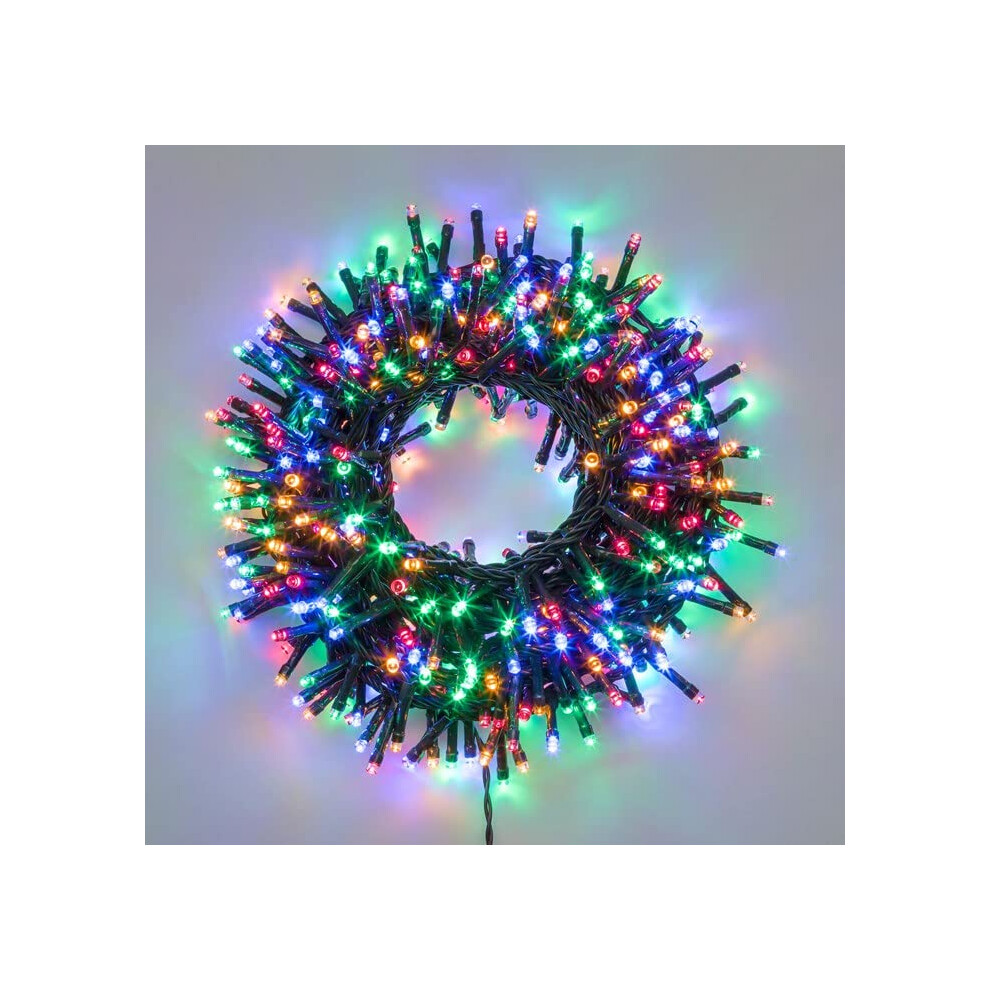 ReTaaj 300 LED Cluster String Lights Battery Powered Fairy Light 8 Modes for Indoor Outdoor Xmas Tree Garden Decoration (Multicolour)