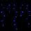 WeRChristmas Snowing Icicle Christmas Lights String with 360-LED Chasing/Static Settings with 19 m Cable - Blue 4