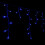 WeRChristmas Snowing Icicle Christmas Lights String with 360-LED Chasing/Static Settings with 19 m Cable - Blue 5
