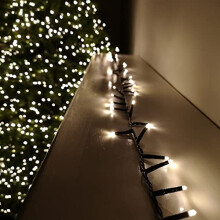 Premier 500 LED (12.5m) TreeBrights Cluster Christmas Tree Lights in Warm White