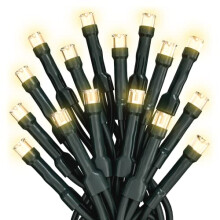 Prextex LED 11.5 M Christmas Lights - Clear White Christmas Tree Lights with Green Wire - Indoor/Outdoor String Lights - Warm White Twinkle Lights