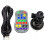 RockJam RJDL100 Wireless Rechargeable 6Watt LED Disco Lights with Remote Control, Black 3