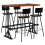 VidaXL (5 piece) vidaXL Bar Set Kitchen Dining Table and Chair Multicolour Solid Reclaimed Wood 1