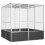 VidaXL vidaXL Bird Cage Galvanised Steel Aviary House Anthracite/Grey Multi Sizes 1