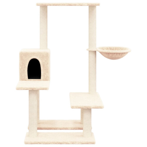 VidaXL (cream) vidaXL Cat Tree with Sisal Scratching Posts Cat Activity Centre Multi Colours 2