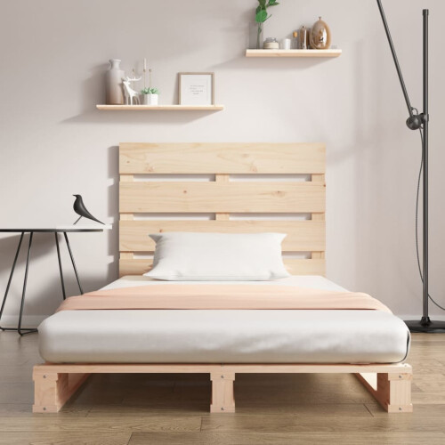VidaXL (natural) vidaXL Bed Frame Bedstead Wooden Bed Base Mattress Foundation Solid Wood Pine 2