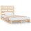VidaXL (natural) vidaXL Bed Frame Bedstead Wooden Bed Base Mattress Foundation Solid Wood Pine 1