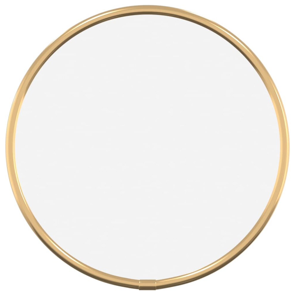 (gold, 20 cm) vidaXL Wall Mirror Round Bathroom Vanity Make up Mirror Multi Colours/Sizes