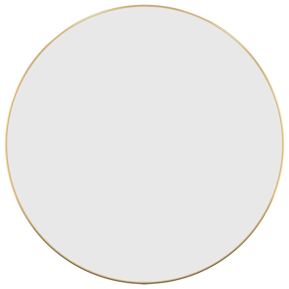 (gold, 60 cm) vidaXL Wall Mirror Round Bathroom Vanity Make up Mirror Multi Colours/Sizes