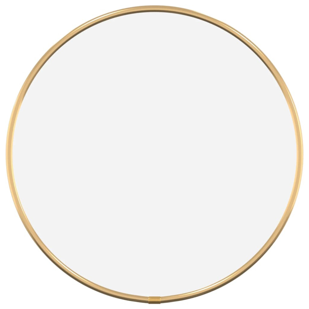 (gold, 30 cm) vidaXL Wall Mirror Round Bathroom Vanity Make up Mirror Multi Colours/Sizes