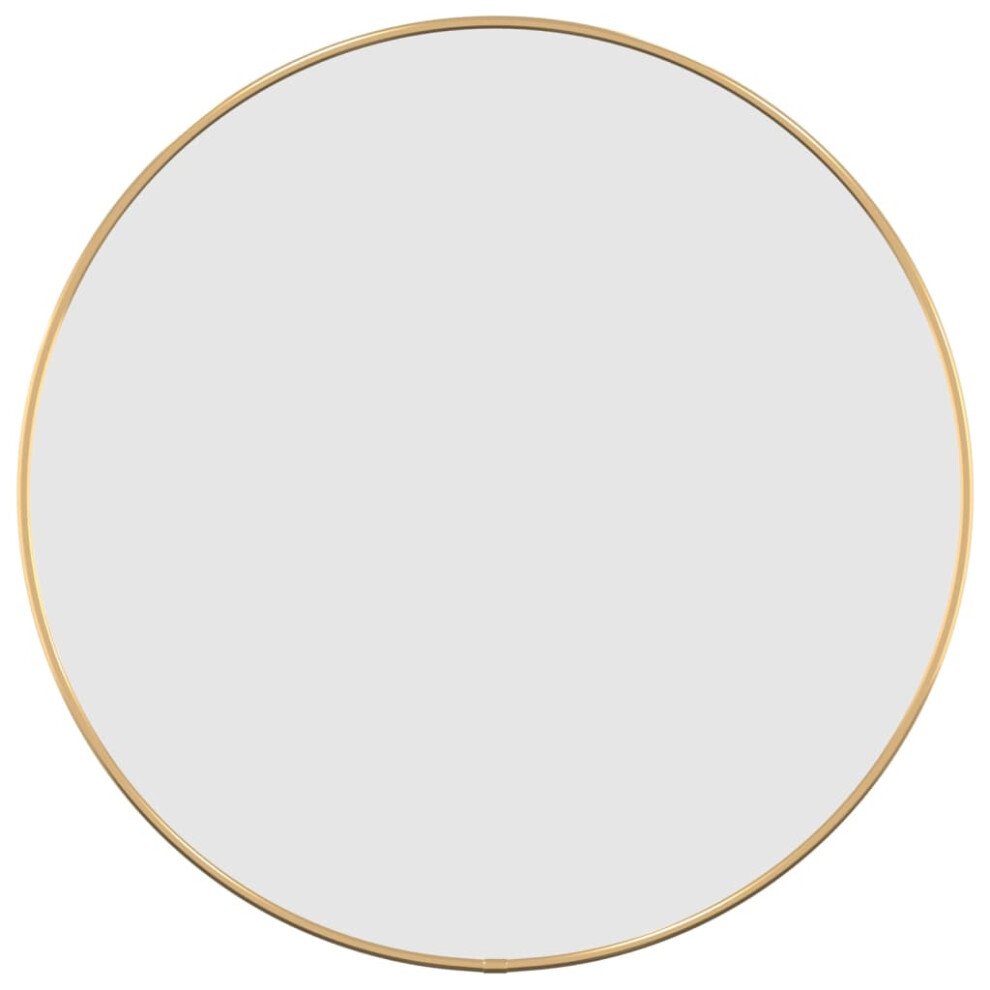 (gold, 50 cm) vidaXL Wall Mirror Round Bathroom Vanity Make up Mirror Multi Colours/Sizes