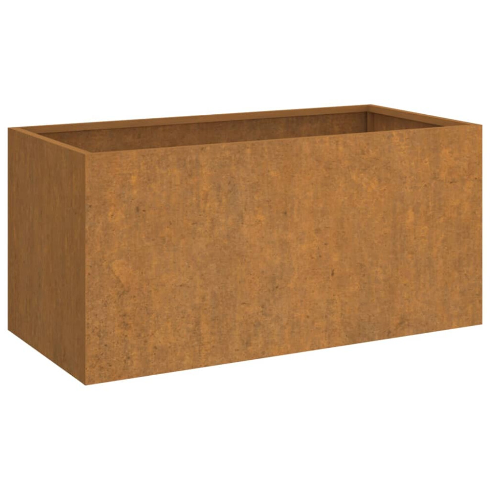 Vidaxl Planter Garden Raised Bed Patio Outdoor Pot Plant Stand Corten Steel
