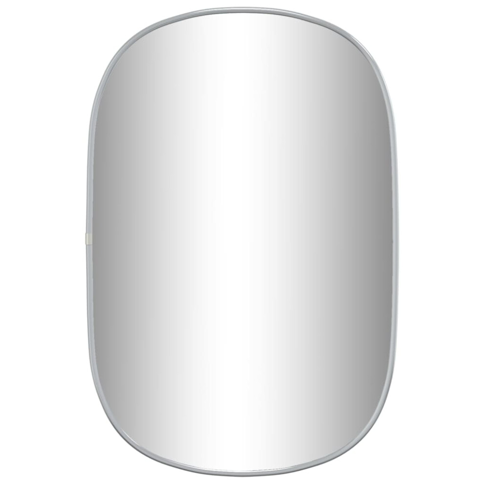 (silver, 60 x 40 cm) vidaXL Wall Mirror Silver 90x40 cm Bathroom Vanity Mirror Multi Colours/Sizes-image-OPC-PDNBKRB-NEW