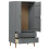 VidaXL (grey) vidaXL Solid Wood Pine Wardrobe MOLDE Closet Armoire Highboard Multi Colours 5