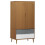 VidaXL (brown) vidaXL Solid Wood Pine Wardrobe MOLDE Closet Armoire Highboard Multi Colours 2