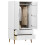 VidaXL (white) vidaXL Solid Wood Pine Wardrobe MOLDE Closet Armoire Highboard Multi Colours 3