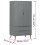 VidaXL (grey) vidaXL Solid Wood Pine Wardrobe MOLDE Closet Armoire Highboard Multi Colours 4