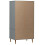 VidaXL (grey) vidaXL Solid Wood Pine Wardrobe MOLDE Closet Armoire Highboard Multi Colours 7