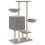 VidaXL (light grey) vidaXL Cat Tree with Sisal Scratching Posts Cat Tower Pet Cat Climbing Tree 6