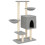 VidaXL (light grey) vidaXL Cat Tree with Sisal Scratching Posts Cat Tower Pet Cat Climbing Tree 1