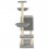 VidaXL (light grey) vidaXL Cat Tree with Sisal Scratching Posts Cat Tower Pet Cat Climbing Tree 5