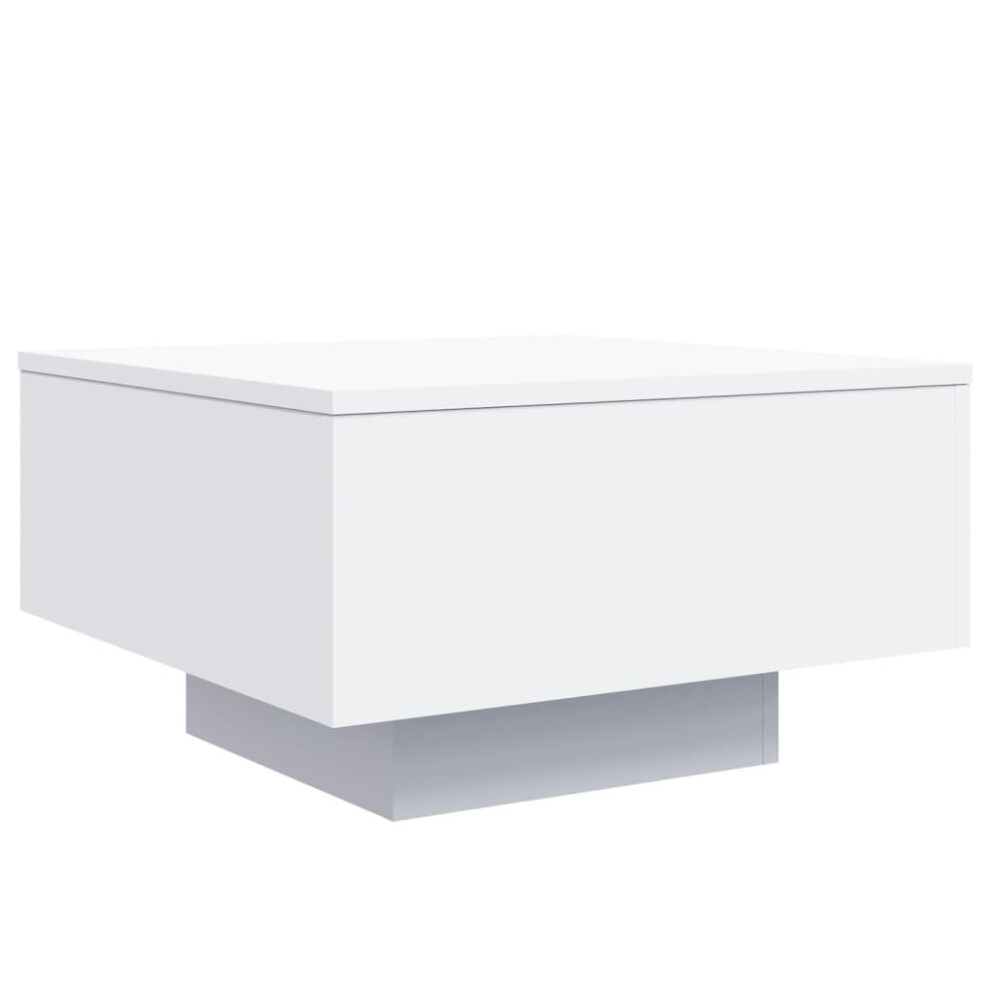 Vidaxl (White, 55 X 55 X 31 Cm) Coffee Table Hallway Accent Side Table Sofa End Table Engineered Wood