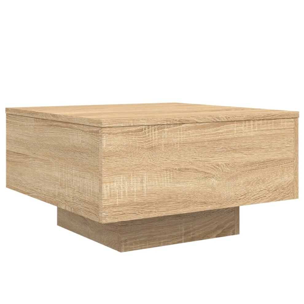 Vidaxl (Sonoma Oak, 55 X 55 X 31 Cm) Coffee Table Hallway Accent Side Table Sofa End Table Engineered Wood Brown