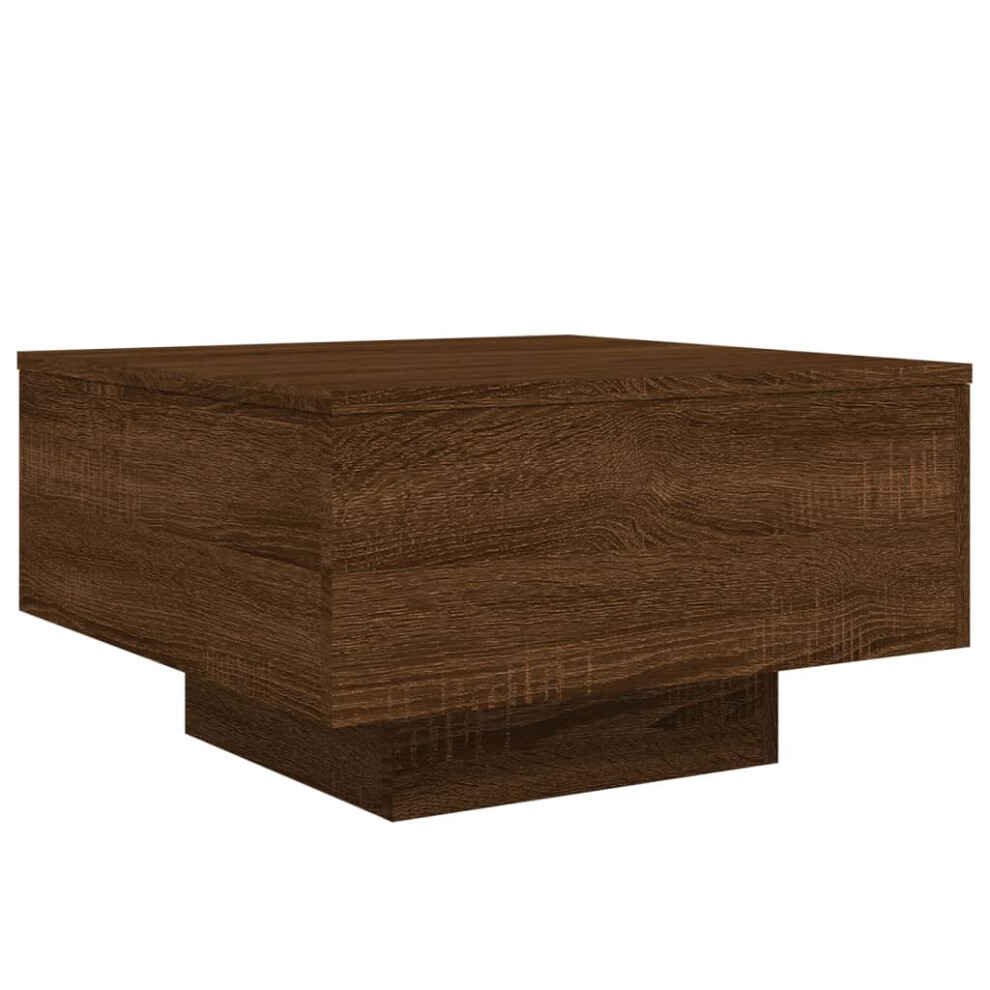 (brown oak, 55 x 55 x 31 cm) vidaXL Coffee Table Hallway Accent Side Table Sofa End Table Engineered Wood