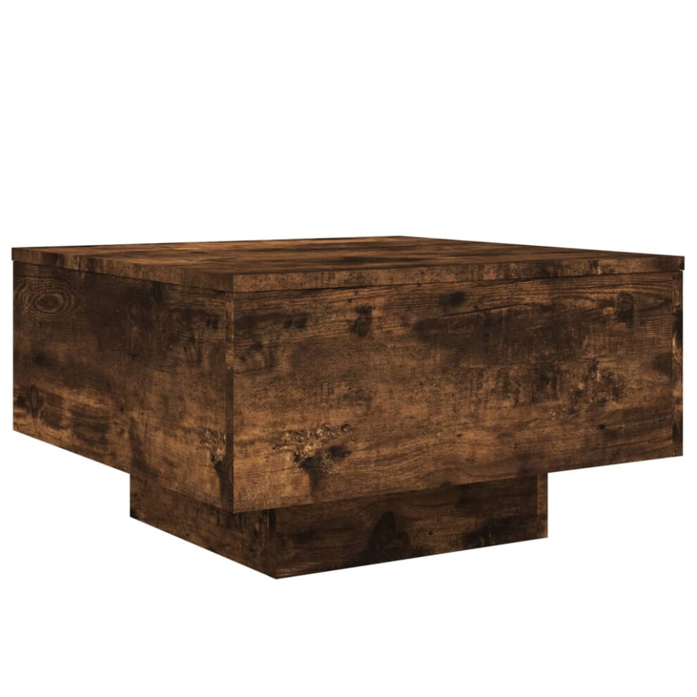 (smoked oak, 55 x 55 x 31 cm) vidaXL Coffee Table Hallway Accent Side Table Sofa End Table Engineered Wood