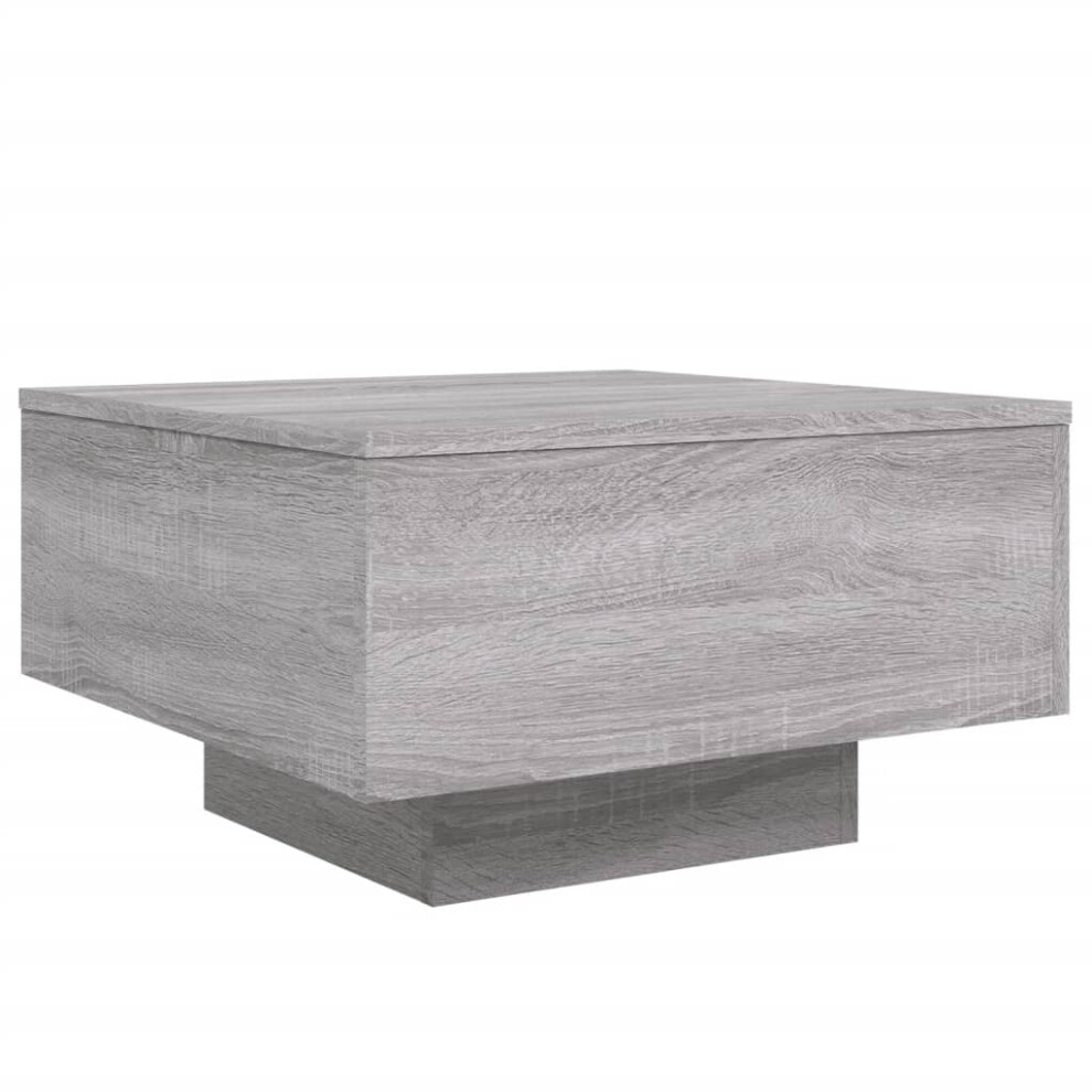 Vidaxl (Grey Sonoma, 55 X 55 X 31 Cm) Coffee Table Hallway Accent Side Table Sofa End Table Engineered Wood Brown,Grey