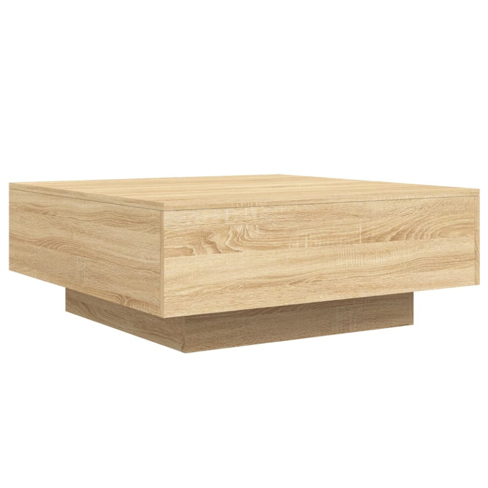 (sonoma oak, 80 x 80 x 31 cm) vidaXL Coffee Table Hallway Accent Side Table Sofa End Table Engineered Wood