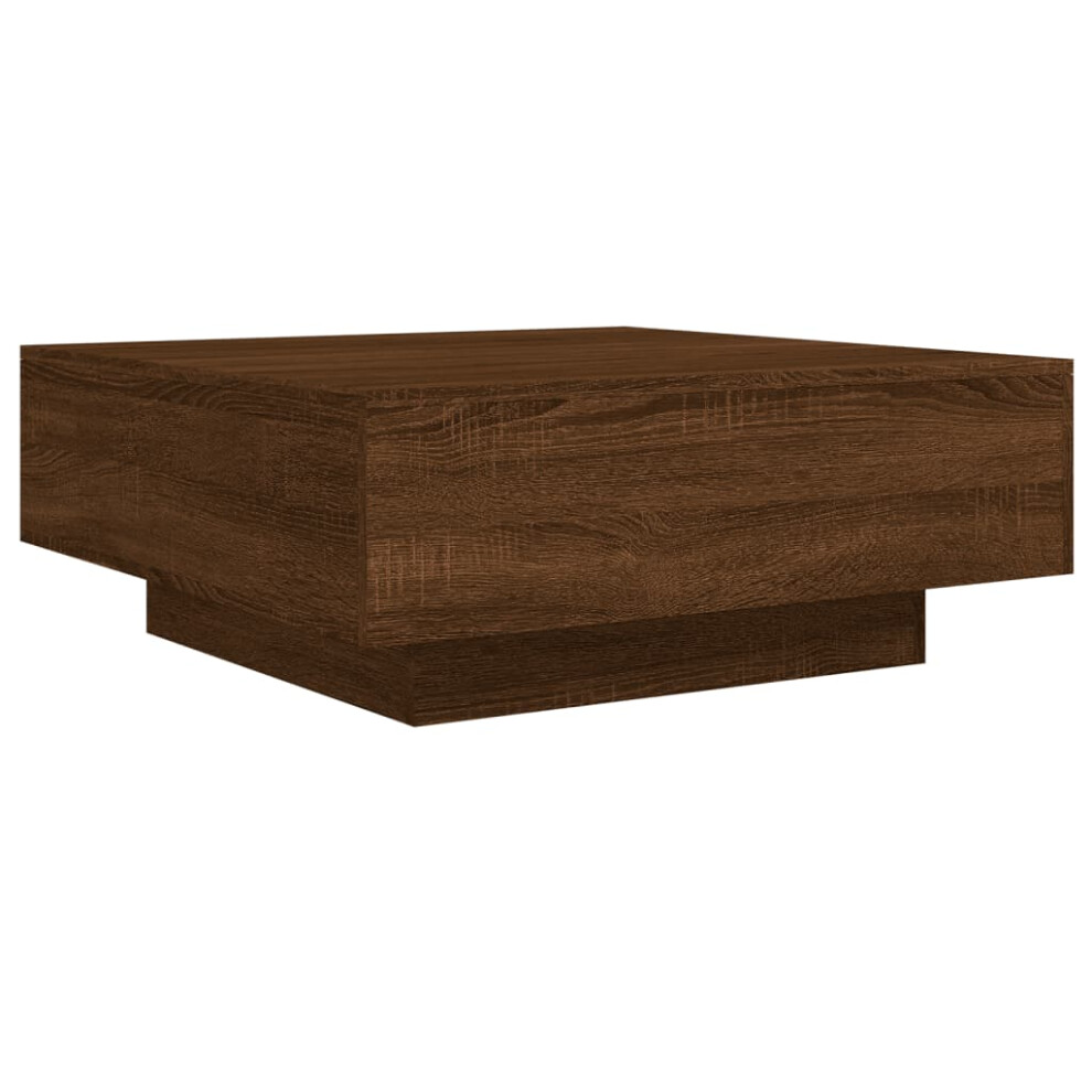 (brown oak, 80 x 80 x 31 cm) vidaXL Coffee Table Hallway Accent Side Table Sofa End Table Engineered Wood