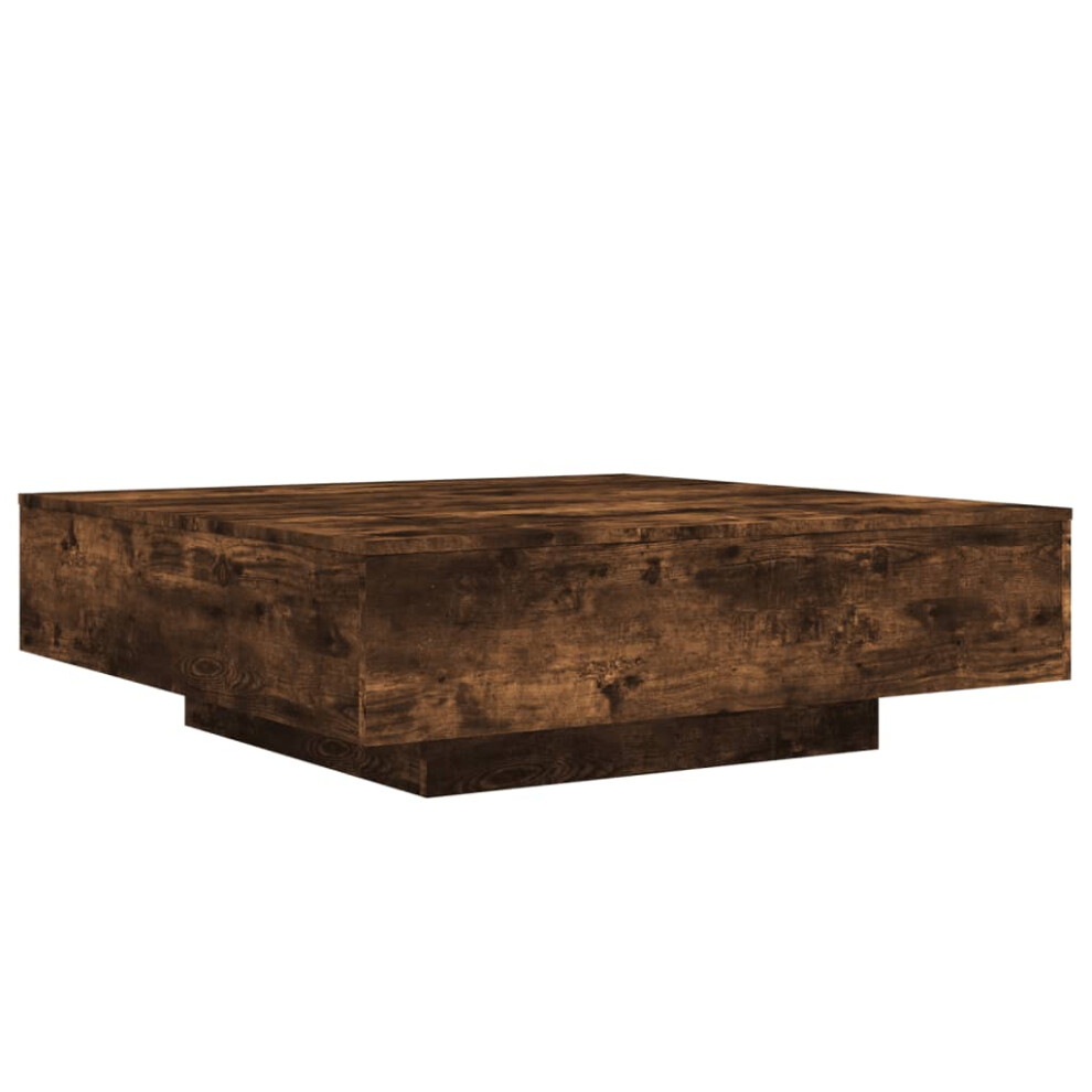 Vidaxl (Smoked Oak, 100 X 100 X 31 Cm) Coffee Table Hallway Accent Side Table Sofa End Table Engineered Wood