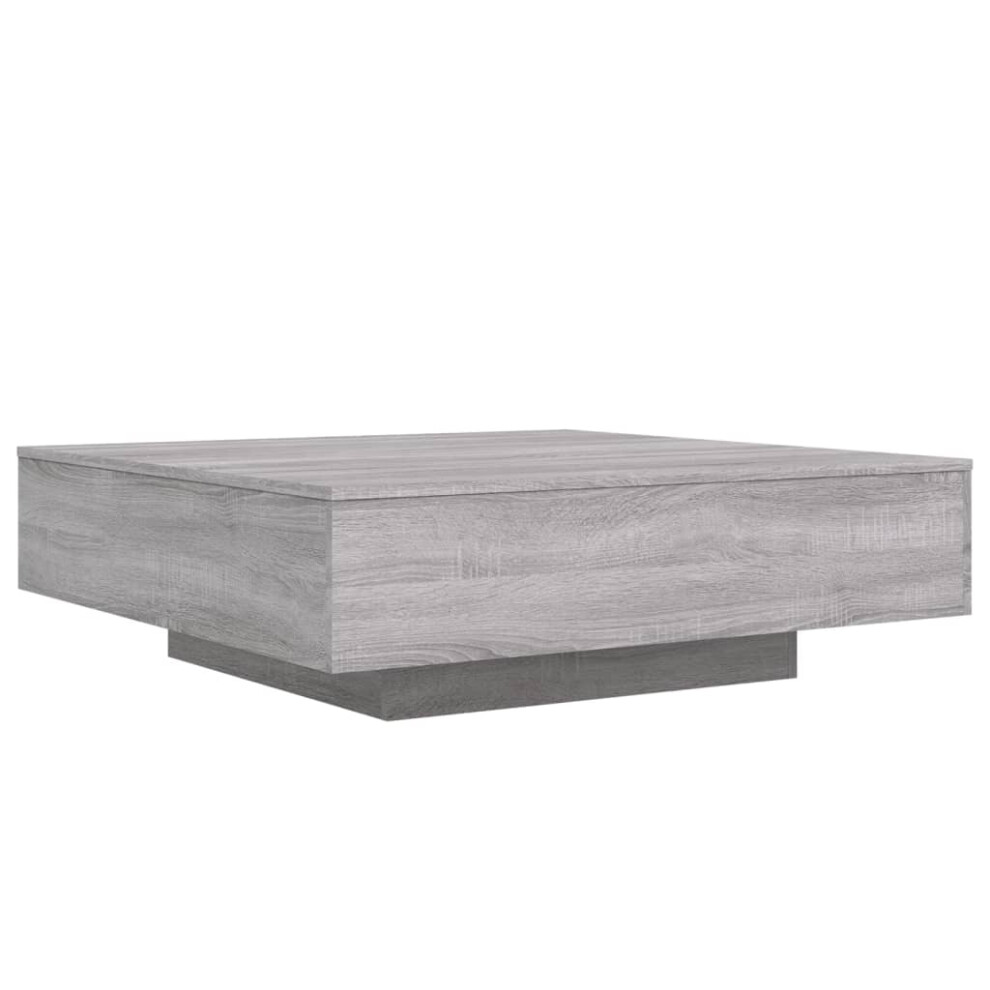 (grey sonoma, 100 x 100 x 31 cm) vidaXL Coffee Table Hallway Accent Side Table Sofa End Table Engineered Wood