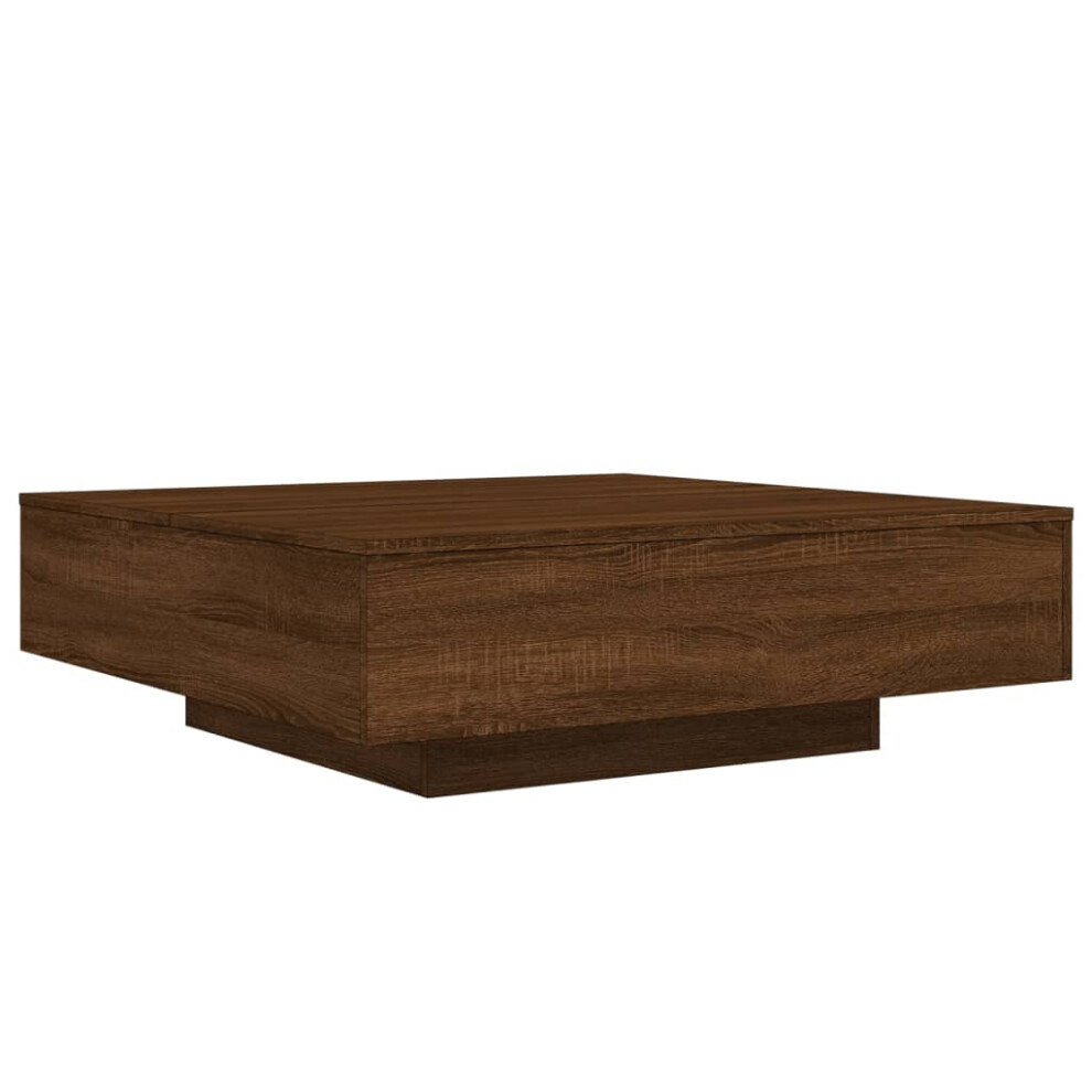 (brown oak, 100 x 100 x 31 cm) vidaXL Coffee Table Hallway Accent Side Table Sofa End Table Engineered Wood