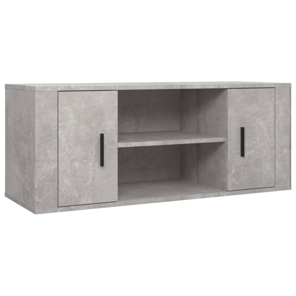 Vidaxl (Concrete ) Tv Cabinet Engineered Wood Tv Console Media Hifi Cabinet Multi Colours Grey