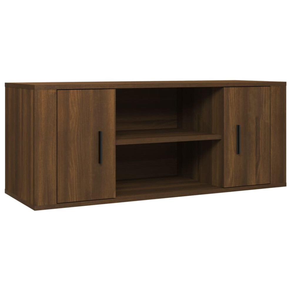 (brown oak) vidaXL TV Cabinet Engineered Wood TV Console Media HiFi Cabinet Multi Colours