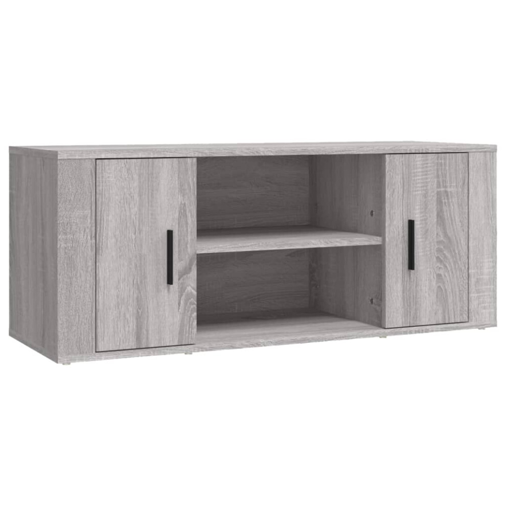 (grey sonoma) vidaXL TV Cabinet Engineered Wood TV Console Media HiFi Cabinet Multi Colours