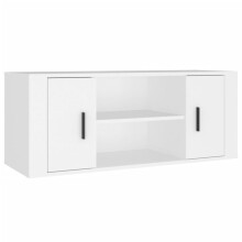 (white) vidaXL TV Cabinet Engineered Wood TV Console Media HiFi Cabinet Multi Colours
