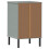VidaXL (grey) vidaXL Solid Wood Pine Bedside Cabinet with Metal Legs OSLO Multi Colours 7