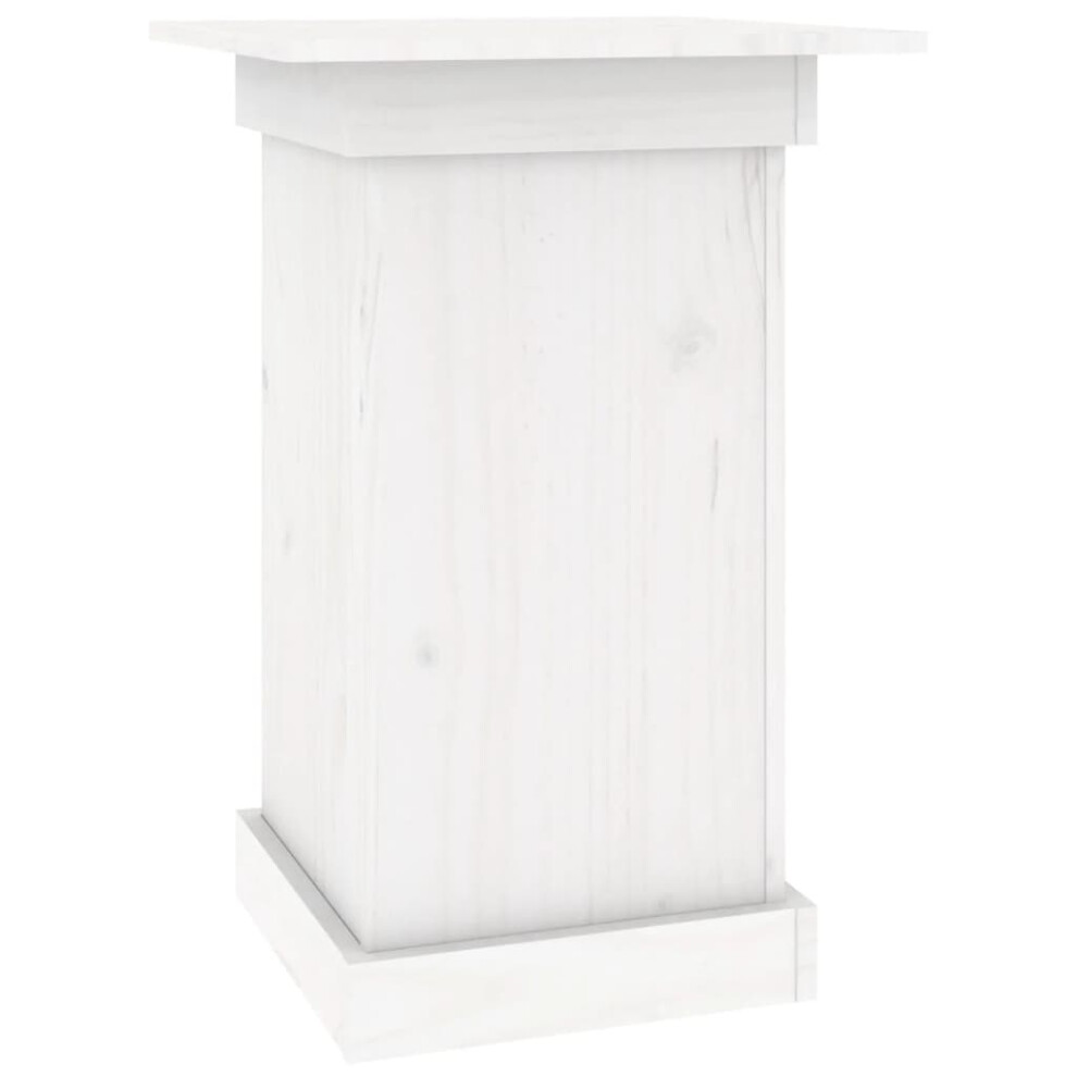 (white, 40 x 40 x 60 cm) vidaXL Flower Stand Plant Stand Garden Planter Patio Plant Pot Solid Wood Pine