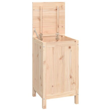 (natural) vidaXL Solid Wood Pine Laundry Box Multi Colours 44x44x76 cm/88.5x44x76 cm