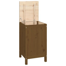 (honey brown) vidaXL Solid Wood Pine Laundry Box Multi Colours 44x44x76 cm/88.5x44x76 cm