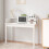 VidaXL (white) vidaXL Solid Wood Pine Desk Wooden Computer Study Working Table Multi Colours 3