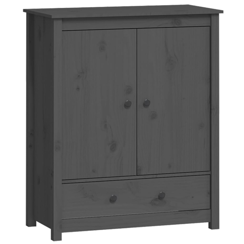 (grey) vidaXL Solid Wood Pine Highboard Wooden Buffet Cabinet Cupboard Multi Colours