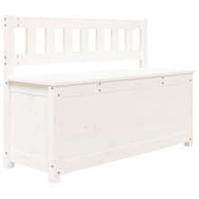 (white) vidaXL Solid Wood Pine Bench Chair Multi Colours 110x41x76.5 cm|80x41x77 cm