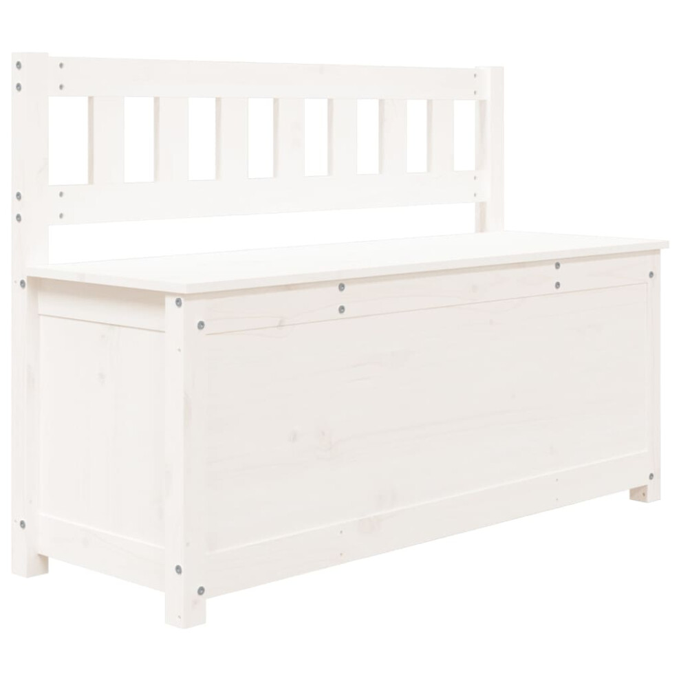 Vidaxl (White) Solid Wood Pine Bench Chair Multi Colours 110X41x76.5 Cm|80X41x77 Cm